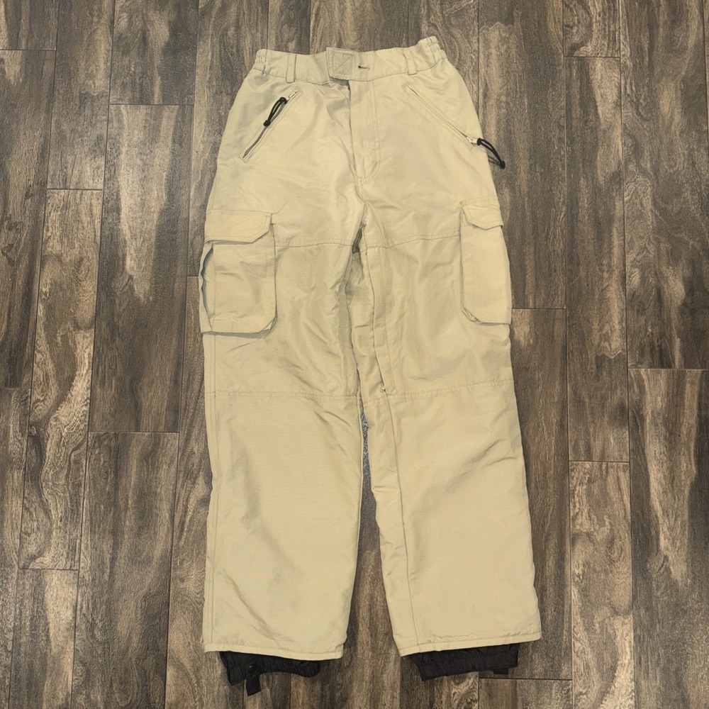 Powder Room by Ripzone Cargo Snow Sport Ski Pants Women's Size S Beige